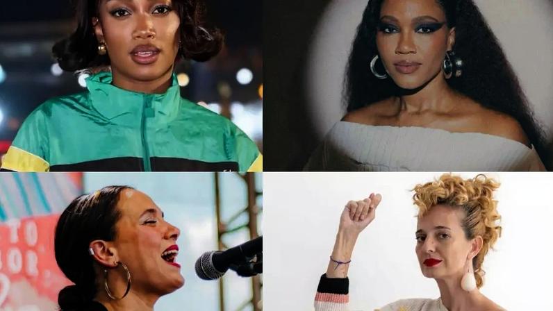 Crédito: IZA, Luedji Luna e Tiê – Instagram / Letrux – Bruna Latini / Divulgação