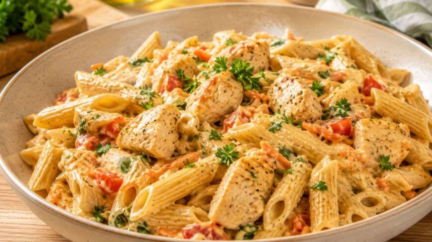 macarrão cremoso.