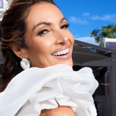 Patricia Poeta estreia em Cannes com joias de Hebe Camargo