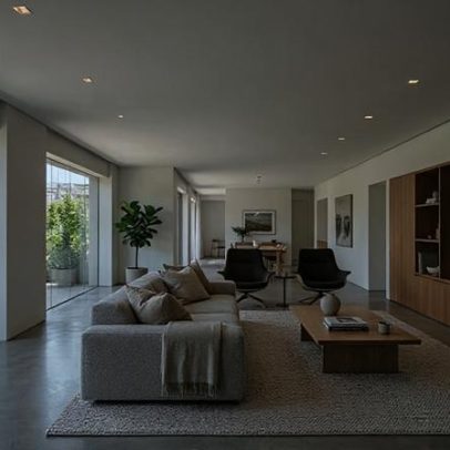 Teto liso substitui sancas de gesso para ampliar ambientes
