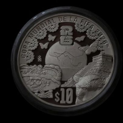 México lança moedas de ouro e prata para celebrar a Copa do Mundo