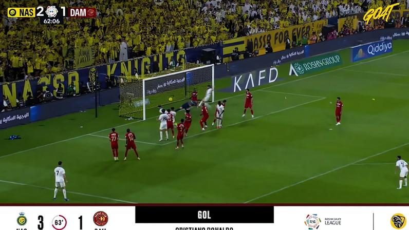 Al Nassr - Damac 3 - 1 | GOL - Cristiano Ronaldo