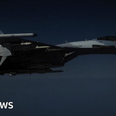Jets russos interceptam avião espião da RAF sobre o Mar Negro