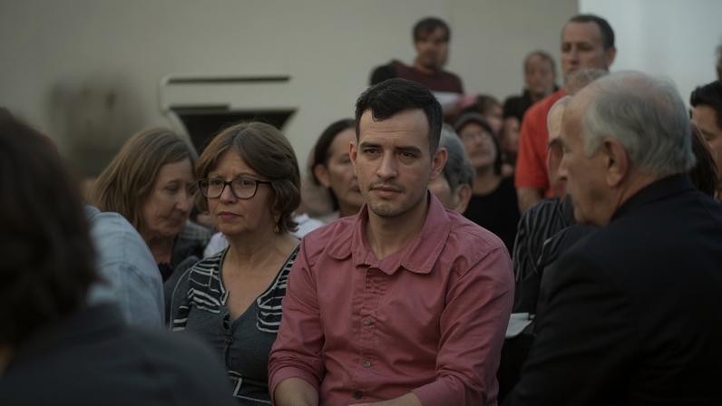 Hernández attends mass with his mother, Dolores Alexis Romero de Hernández, in Capacho, Táchira state, Venezuela, on 24 July 2025.