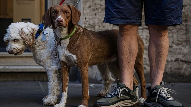 Dog owners must carry water bottles and sprayers to clean pavements, benches and even the wheels of parked cars and scooters.