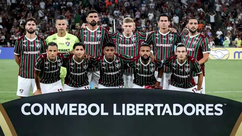 Fluminense em partida contra o Independiente Rivadavia