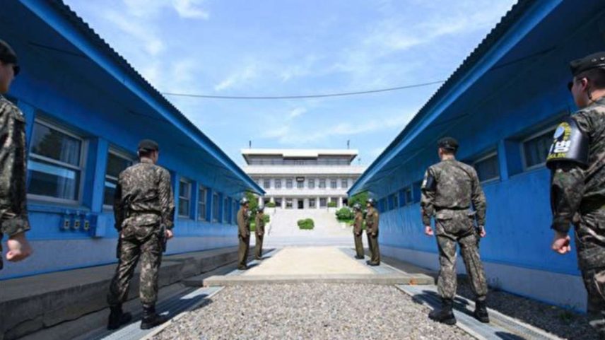 Zona‑tampão de 4 km de largura e cerca de 250 km de extensão, a DMZ (zona desmilitarizada) divide a península coreana em duas.