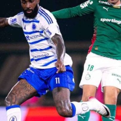 Palmeiras e Cruzeiro ficam no 1 a 1 em duelo com chuva