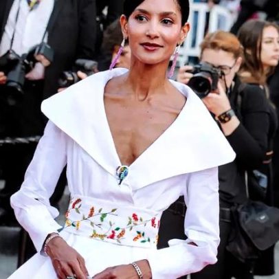 Vestido bordado por artesãs de Paraty é destaque em Cannes, diz estilista
