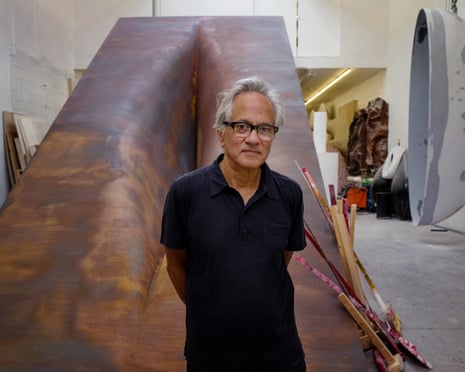 Anish Kapoor in his South London studio in 2021.