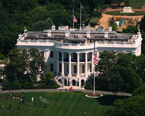 ‘As the ballots were being cast in Indiana to terminate the Republican dissenters, Republican US Senate leaders proposed $1bn to build Trump’s extravagant ballroom.’ Photograph: Julia Demaree Nikhinson/AP