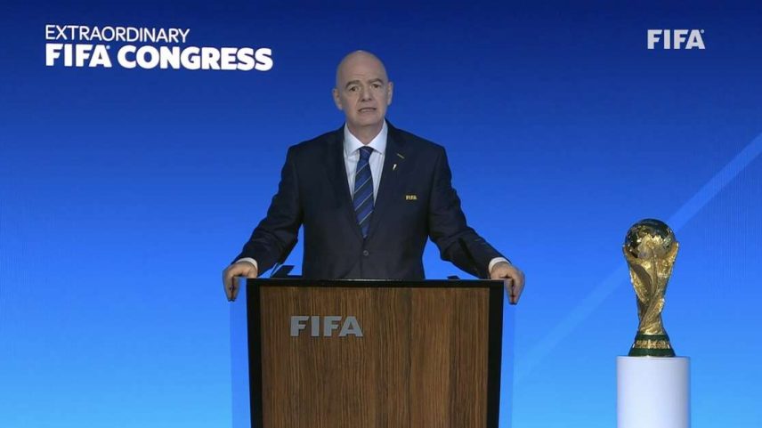 Infantino adotou discurso político para falar sobre a ida do Irã à Copa –