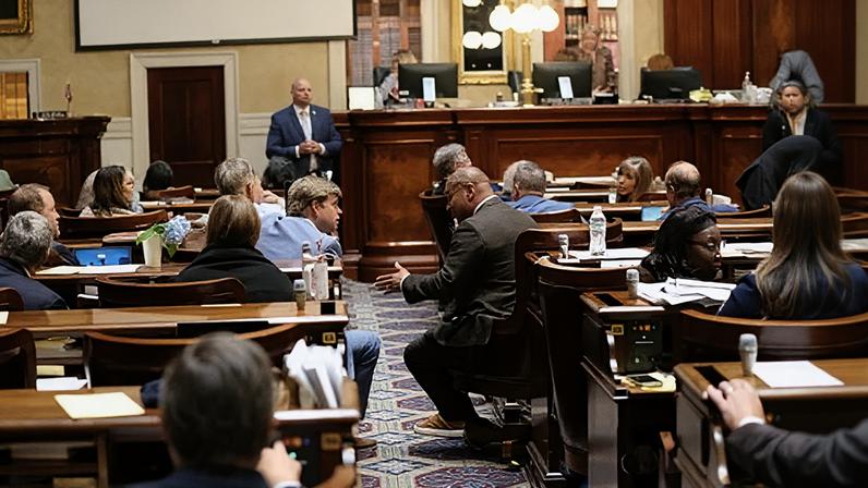Lawmakers during a redistricting debate in the South California legislature in Columbia last week.