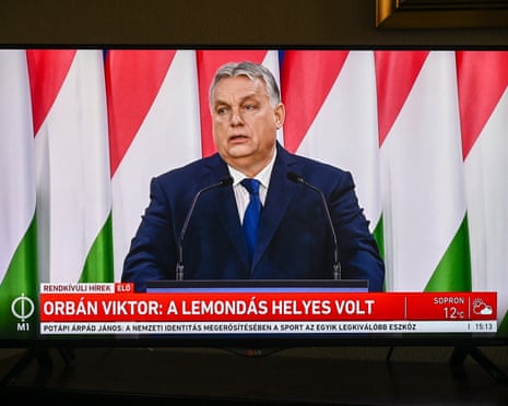 Viktor Orbán delivers his state of the nation speech in 2024. Editors were instructed to use specific keywords.
