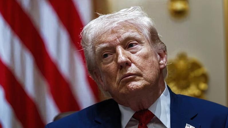 Trump at a cabinet meeting at the White House in March.