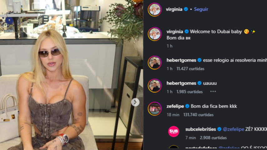 Instagram oficial de Virginia - Reprodução/Instagram
