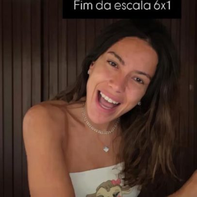 Anitta celebra fim da escala 6x1; internautas debocham