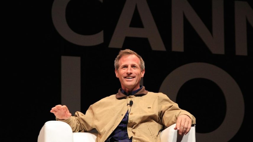 O cineasta norte-americano Spike Jonze concede entrevista por vídeo, antes de sua participação no São Paulo Innovation Week