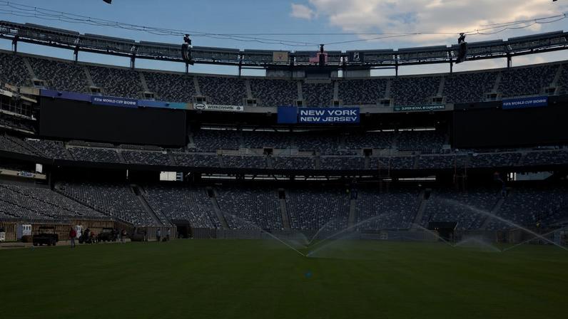 Estádio em East Rutherford vai abrigar a final da Copa do Mundo de 2026. Foto: Charly Triballeau/AFP