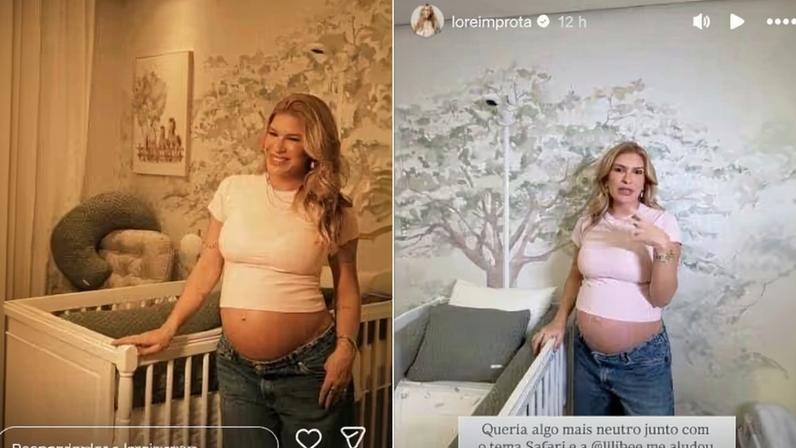Lorena Improta revela o quartinho do bebê e elogia a decoração