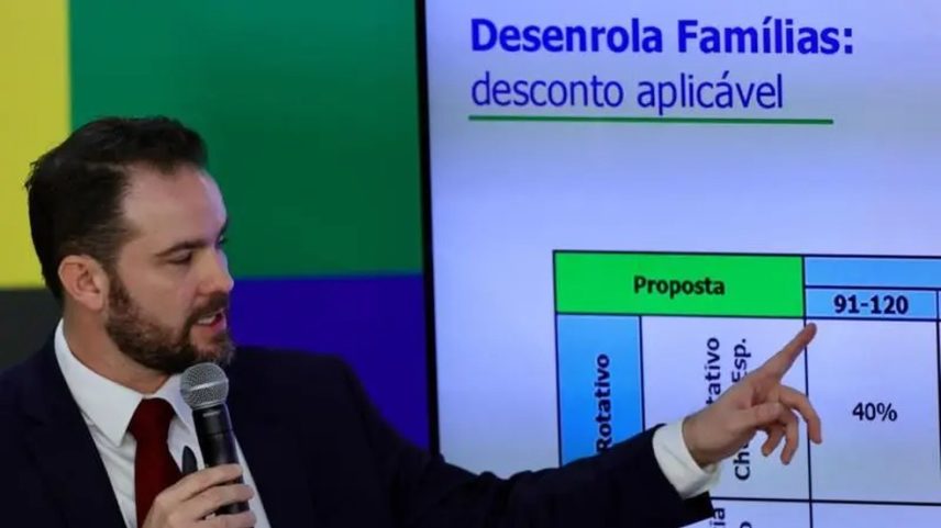 O ministro da Fazenda, Dário Durigan, na apresentação do Desenrola 2.0 — Foto: Fabio Rodrigues-Pozzebom/ Agência Brasil
