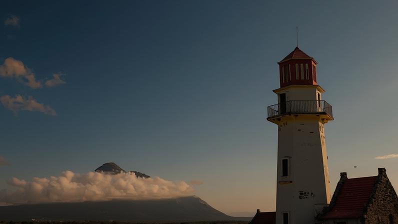 Ventos extremos e casas de pedra em Batanes, Filipinas