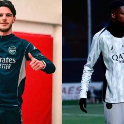 Arsenal e PSG entram no Top 10 de camisas mais valiosas do mundo