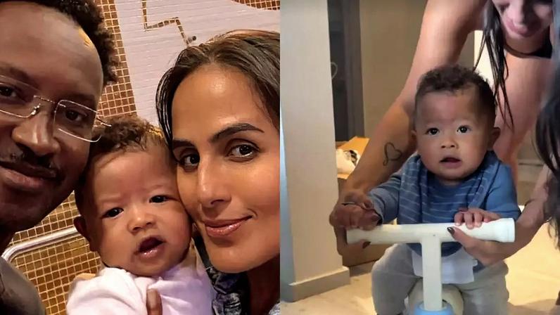 Carol Peixinho mostra filho com Thiaguinho em momento fofo com a primeira bicicleta