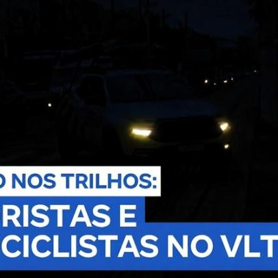 Motoristas e motociclistas invadem trilhos do VLT; saiba o valor da multa