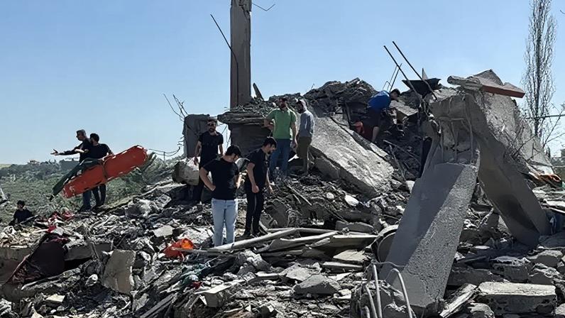 The strike on Saksakiyeh also injured 15 people including three children, the Lebanese ministry said