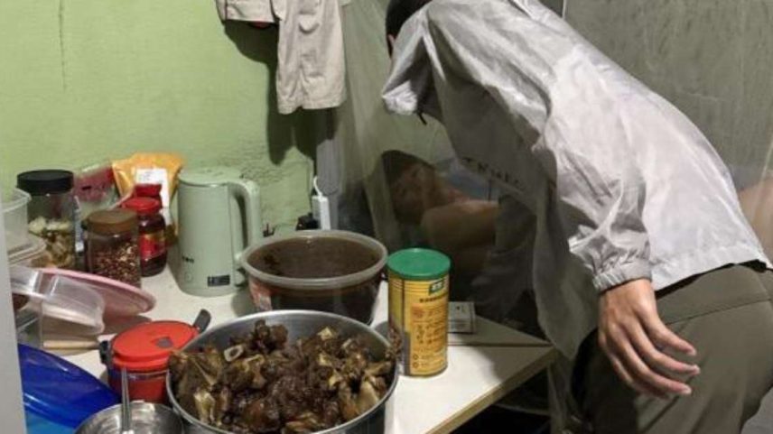 Imagem divulgada pelo MPT após a fiscalização: trabalhadores dormiam em estrados de madeira e locais com estrutura precária