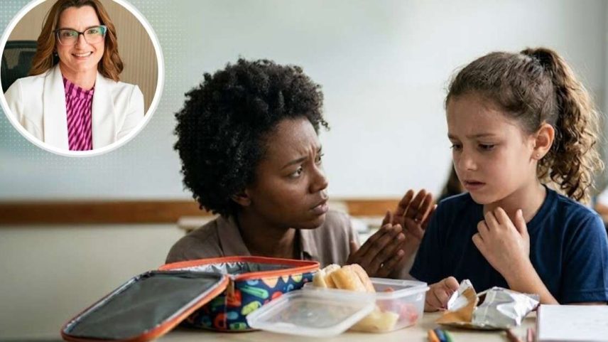 Anafilaxia na escola /Imagem SaúdeLab