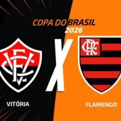 Vitória enfrenta Flamengo em transmissão ao vivo às 20h