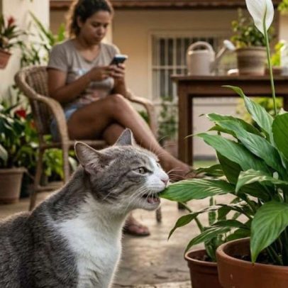 Planta parecida inofensiva pode causar problemas a gatos