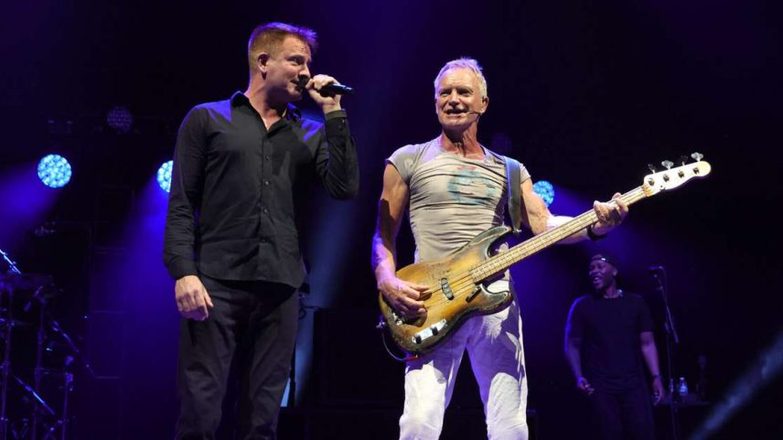 Sting e seu filho mais velho, Joe Sumner, em Nova York