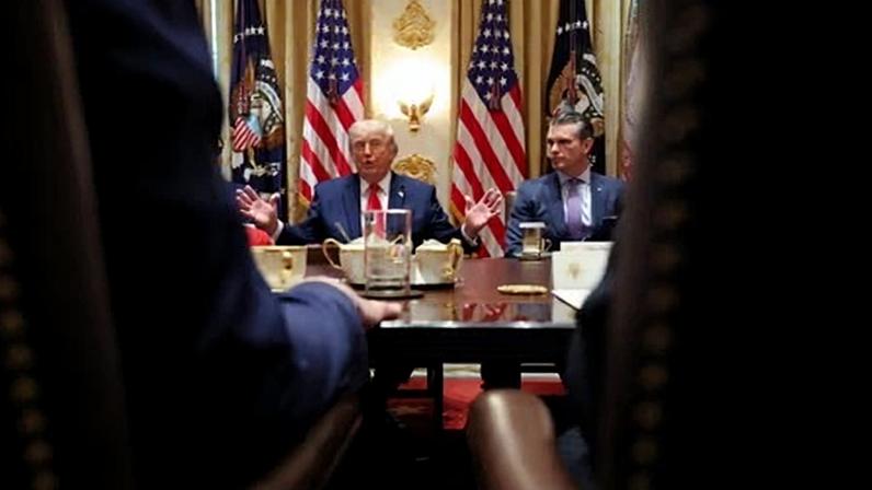 Donald Trump said no single country would have control over the strait of Hormuz, and appeared to threaten Oman, a country with which the US has decades-long military and economic ties.