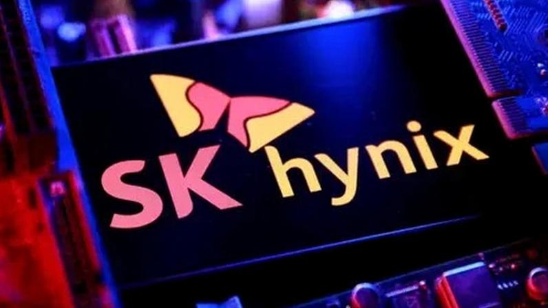 Reuters A close up image of a computer chip with the SK Hynix logo