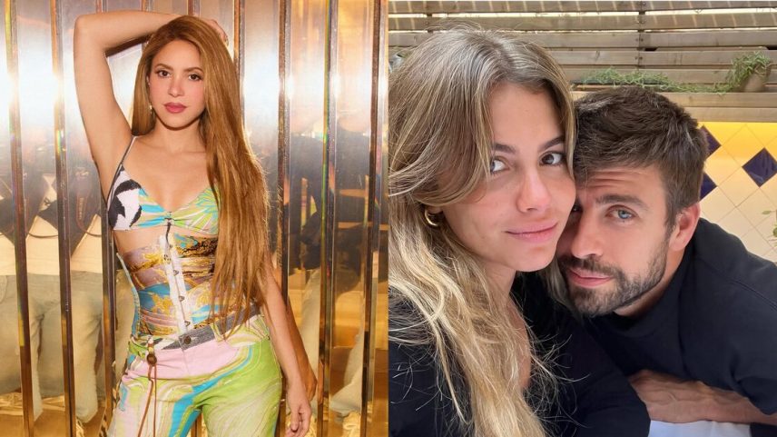 Shakira (esq.) falou sobre sua separação de Gerard Piqué a jornal britânico
