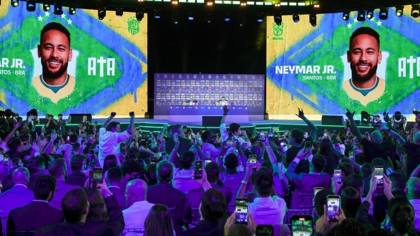 Neymar na Copa: sala de imprensa 'explode' em alegria após Ancelotti anunciar convocação