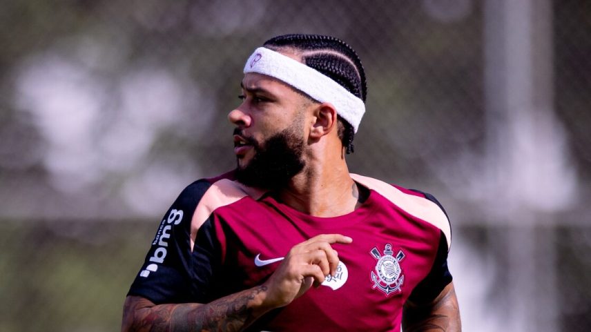 Contrato de Memphis Depay com o Corinthians se encerra no meio do ano. Foto: Rodrigo Coca/Agência Corinthians