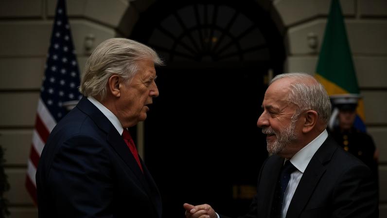 Lula e Donald Trump na Casa Branca