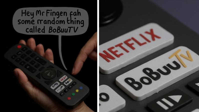 Stephen Collins cartoon on TV remotes, panel 1