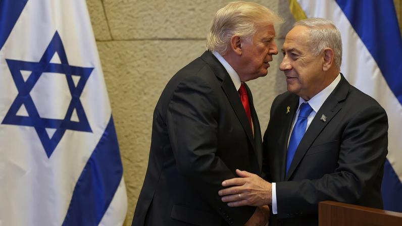 Trump e Netanyahu avaliam retomar a guerra contra o Irã (Foto: EFE/EPA/JALAA MAREY / POOL)