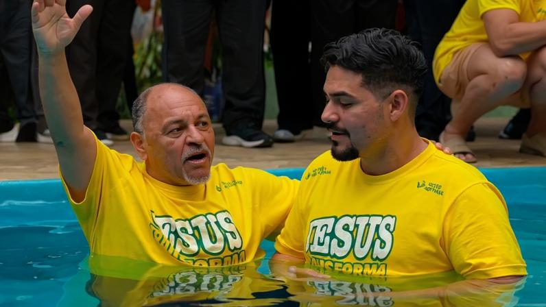 A ação evangelística em SP. (Foto: Reprodução/Instagram/Missões Nacionais)