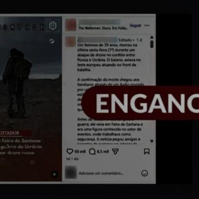 Vídeo mostra ataque de drone ucraniano a soldado russo; morte de baiano é falsa
