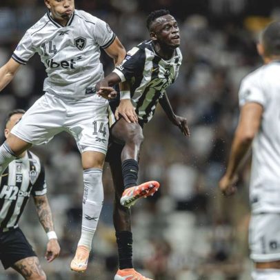 Atlético sofre gol no final e empata com o Botafogo