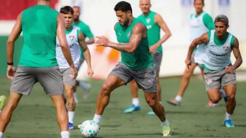 Hulk treinou pela primeira vez com o elenco do Fluminense –