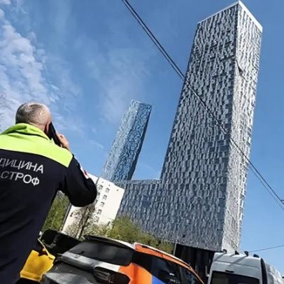 Drone ucraniano atinge prédio de luxo em Moscou antes do Dia da Vitória