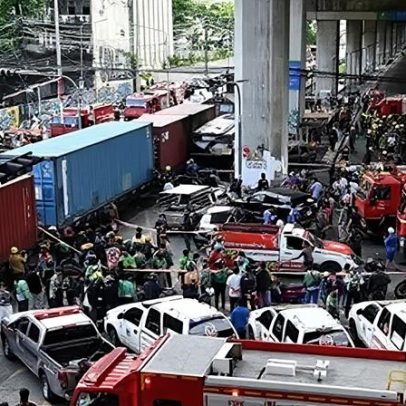 Motorista do trem acidente testou positivo para drogas, polícia tailandesa diz