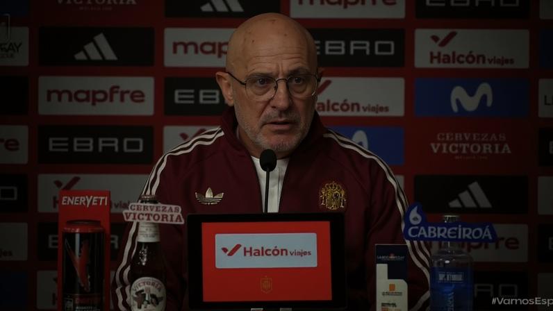 Técnico Luis de la Fuente durante preparação da Espanha para a Copa do Mundo –